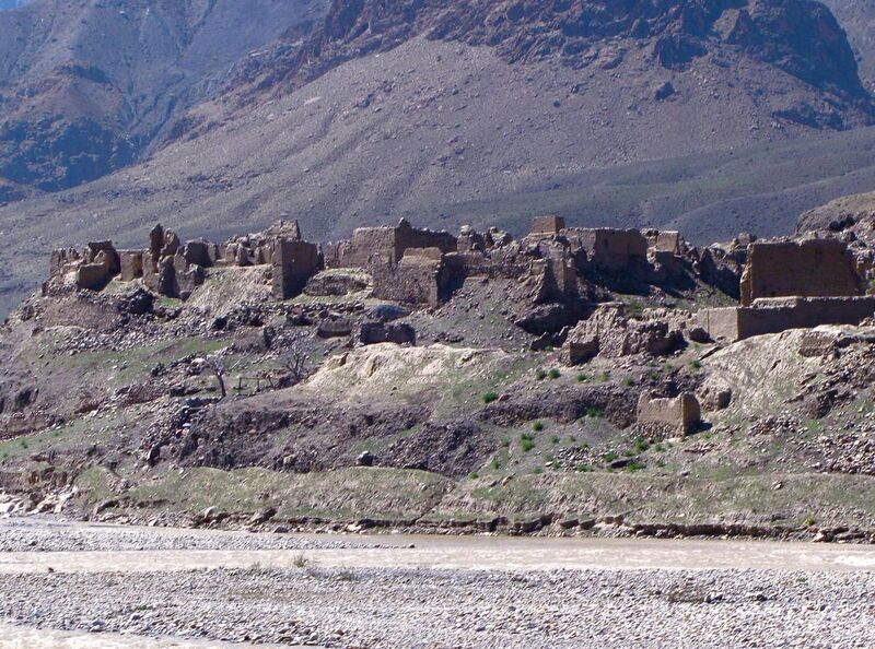 File:Afghan village destroyed by the Soviets.jpg