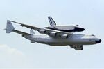 Antonov An-225 with Buran at Le Bourget 1989 Manteufel.jpg