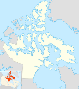 Map showing the location of Agassiz Ice Cap