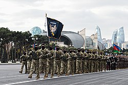 Servicemen of the "Yarasa" Special Forces at Victory Parade in Baku.jpg