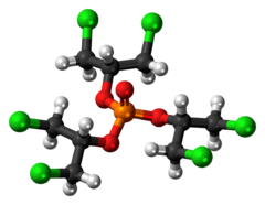 Ball-and-stick model of the TDCPP molecule
