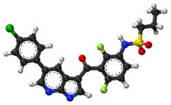 Vemurafenib ball-and-stick model.png