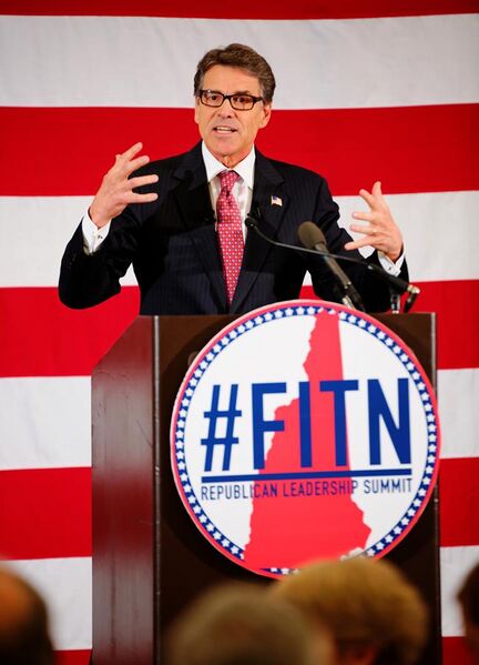 File:Former Texas Governor Rick Perry speaking at 2015 FITN (First in the Nation) Republican Leadership Summit in New Hampshire.jpg
