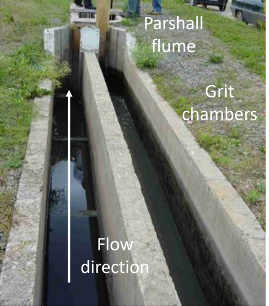 File:Horizontal flow grit chambers at a sewage treatment plant in Brazil.png