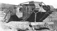 Mark IV Tank with unditching beam