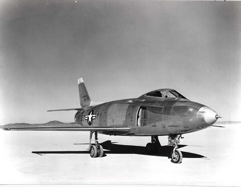 File:North American YF-93A on lakebed.jpg