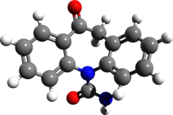 Oxcarbazepine 3d structure.png