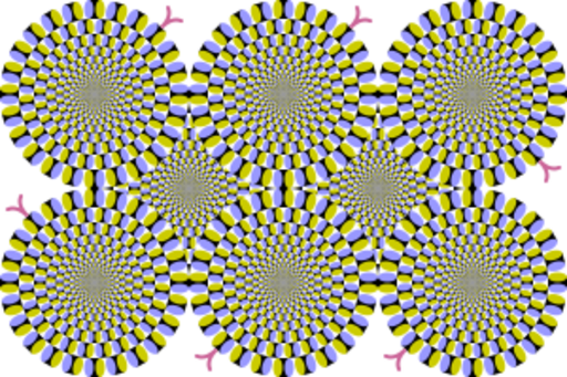 File:Rotating snakes peripheral drift illusion.svg