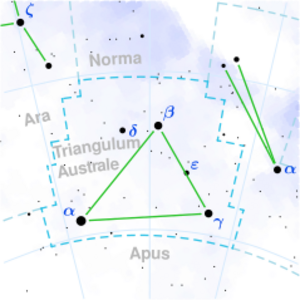 WISE 1639−6847 is located in the constellation Triangulum Australe.