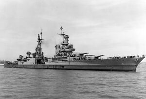 USS Indianapolis (CA-35) off the Mare Island Naval Shipyard on 10 July 1945 (19-N-86911).jpg