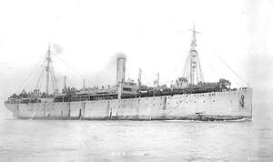 USS Iowan (ID-3002) is seen here in 1919 returning American troops from France.