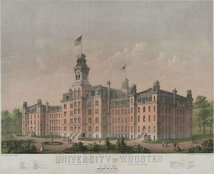 File:University of Wooster, Ohio, c1867.jpg