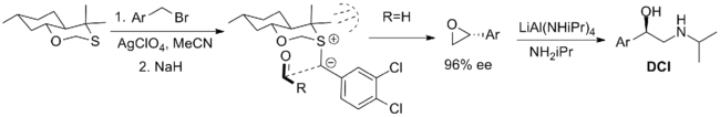 chiral oxathiane reagent for the Johnson–Corey–Chaykovsky reaction
