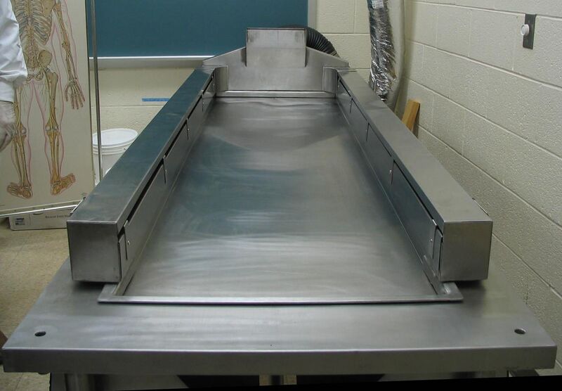 File:Cadaver dissection table - long shot.jpg