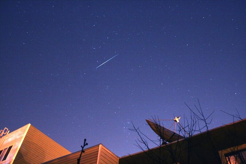 File:Comet holmes and iridium flare.jpg