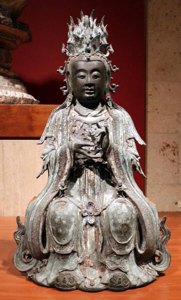 File:Dinastia ming, sovrano delle nuvole dell'alba (bixia yuanjun), xv secolo ca.jpg