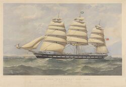 Clipper Ship Hesperus - Messrs Anderson Anderson and Co Owners - and Messrs Robert Steele and Co, Builders, Greenock RMG PY8588.jpg