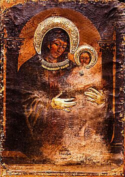 Icon of the blessed Virgin Mary by Luke the Evangelist.jpg