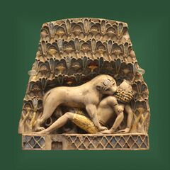 Inlaid and gilded panel - WA 127412 - British Museum.JPG