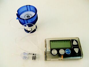 Insulin pump and infusion set.JPG