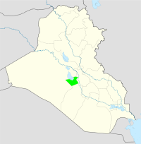 Location of Karbala Governorate