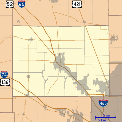 Location map of Boone County, Indiana.svg