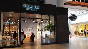 The Shinola retail location at The Shops at Prudential Center in Boston, Massachusetts.
