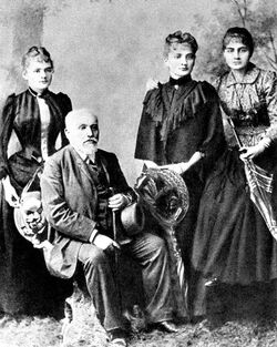 Sklodowski Family Wladyslaw and his daughters Maria Bronislawa Helena.jpg