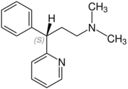 (S)-Pheniramin Structural Formula V1.svg