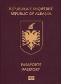 Albanian biometric passport (crop).jpg