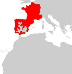Arvicola sapidus range Map.png