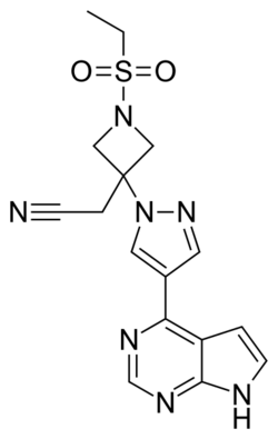 Baricitinib structure.svg