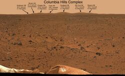 Columbia Hills from MER-A landing site PIA05200 br2.jpg