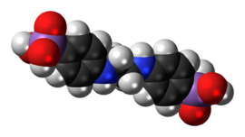 Space-filling model of the difetarsone molecule