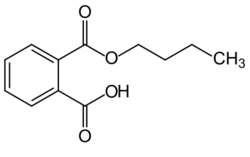 Monobutylphthalate Structural Formula.svg