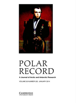 Polar Record journal, 2014, Vol 50, front cover.png
