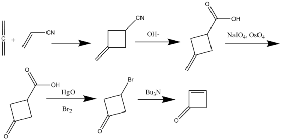 Scheme 7:Synthesis of Cyclobutenone