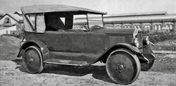 South Australian Railways -- Dort motor inspection car at Islington workshops, ca 1924.jpg