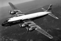 United Air Lines Douglas DC-7 N6316C (4589820053).jpg