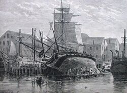 An Old Whaler Hove Down For Repairs, Near New Bedford.jpg