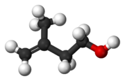 Ball-and-stick model of prenol