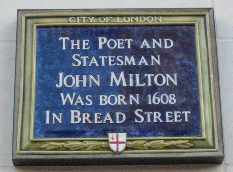 File:John Milton plaque Bread Street London.jpg
