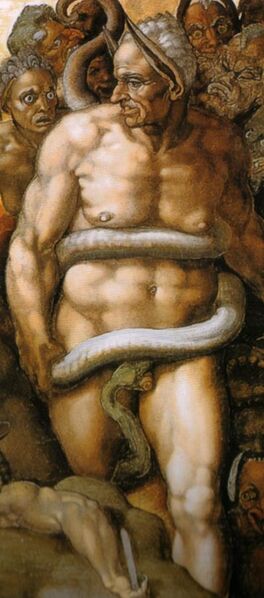 File:Michelangelo, giudizio universale, dettagli 50.jpg