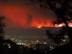 Orroral Valley Fire viewed from Tuggeranong January 2020.jpg