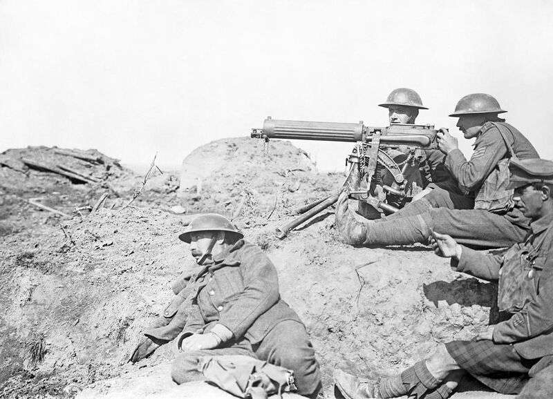 File:Vickers machine gun in the Battle of Passchendaele - September 1917.jpg