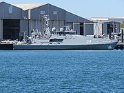 ADV Cape Woolamai at Austal shipyards in Henderson, Western Australia, February 2023 04.jpg