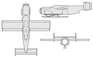 A three-view of an Arado E.381/I