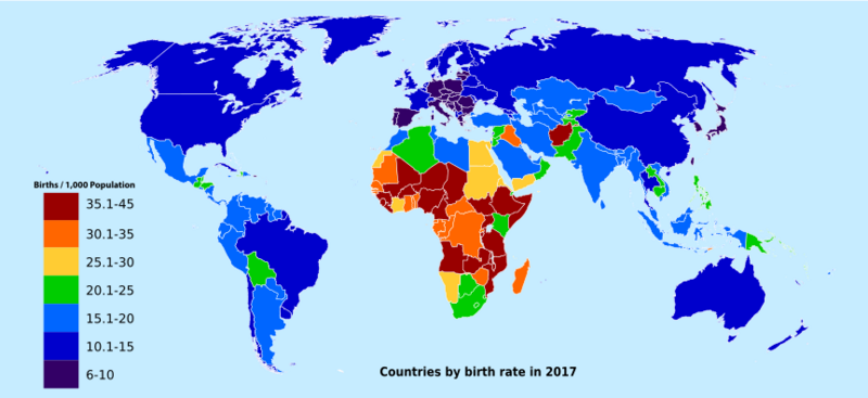 File:Countries by Birth Rate in 2017.svg
