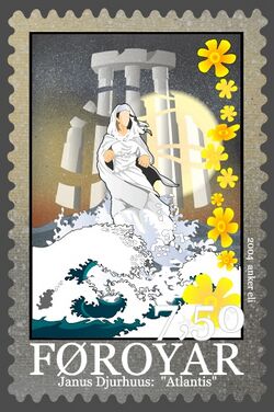 Faroe stamp 493 Djurhuus poems - atlantis.jpg