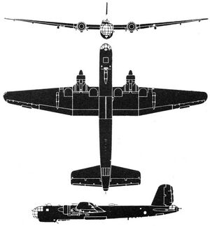 He 177 3-view